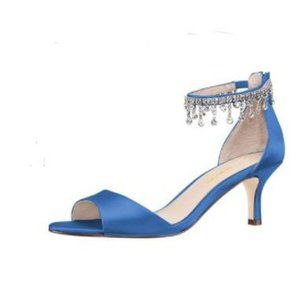 XYD Women Rhinestone Studded Ankle Strap Sandals O